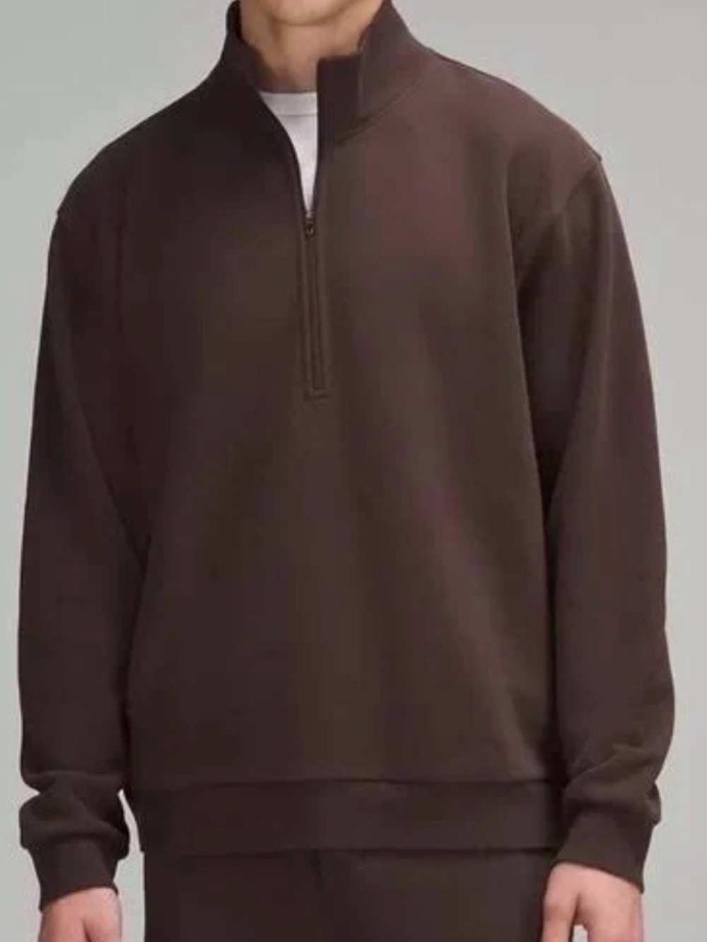 Lululemon Men's Half-Zip Pullover Sweatshirt - Brown NWOT